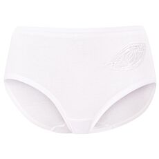 Slip Sassa à la taille à fines côtes et motif brodé, lot de 3