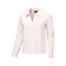 Frottee Poloshirt Damen langarm