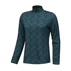 Stretch Rollkragenshirt Damen Animal-Print