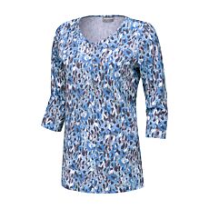 Damen Longshirt Allover-Print mit Modal
