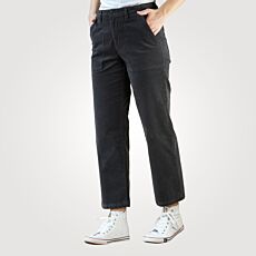 Pantalon dames en velours côtelé fin, forme culotte