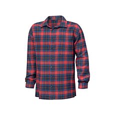 Chemise à carreaux en flanelle, rouge-bleu