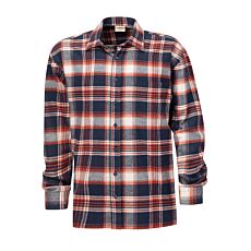 Kariertes Flanellhemd marine-orange