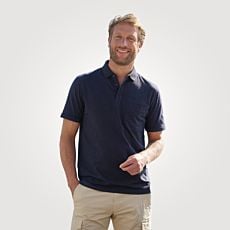 Polo confortable à poche de poitrine pour hommes
