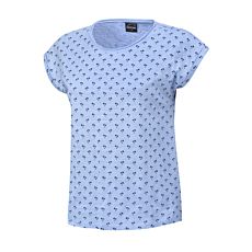 T-shirt Artime avec imprimé palmiers bleu clair