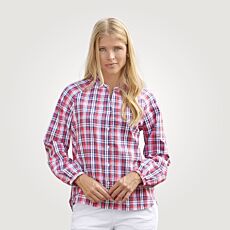 Blouse Artime à carreaux en bleu-rouge-blanc