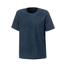 T-shirt rayé en coton navy pour hommes