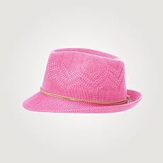 Chapeau d'été au joli motif, de forme durable
