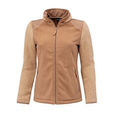 Damen Fleece Jacke mit gestrickten Ärmeln