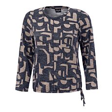 Pull-over confortable à l'imprimé all-over