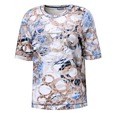 Damen Shirt mit abstraktem Print