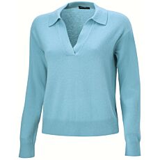 Damen Pullover mit Polokragen