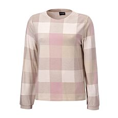 Bedrucktes Langarmshirt mit Karomuster