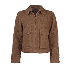 Kurz geschnittene Damen Jacke im Bouclé-Look