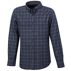 Chemise en flanelle à carreaux bleu