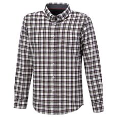 Chemise en flanelle à carreaux olive