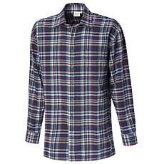 Chemise en flanelle en coton navy