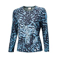 Shirt à manches longues orné d'un imprimé animalier abstrait
