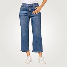 Damen Wide Leg 5-Pocket Hose mit Stretchanteil