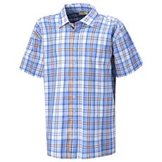 Chemise à manches courtes et carreaux en coton