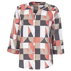 Blouse pour dames à imprimé géométrique