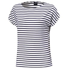 Gestreiftes T-shirt mit angeschnittenen Ärmeln