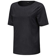 Ausbrenner-Shirt mit geometrischem Muster.