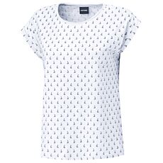 T-Shirt mit Segelschiff-Print