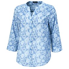 Blouse en coton à manches 3/4 et imprimé allover