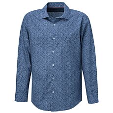 Chemise à manches longues imprimée en coton, sans repassage