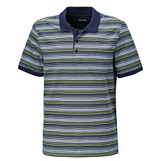 Polo rayé à manches courtes
