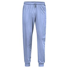 Pantalon de pyjama uni avec finition bords-côtes