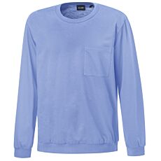 Uni langarm Pyjama Shirt mit Bündchenabschluss