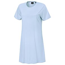 Chemise de nuit unie pour dames, à manches courtes