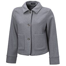 Veste courte hydrofuge avec patte de boutonnage