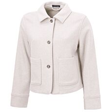 Veste courte hydrofuge avec patte de boutonnage – camel