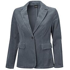 Blazer en velours côtelé à col à revers