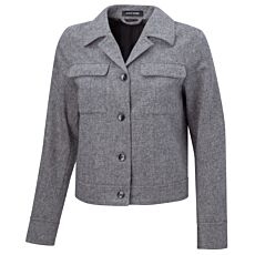 Damen Kurzjacke in Salz und Pfeffer Optik
