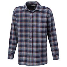 Chemise en flanelle à carreaux, double face grattée – rouge-bleu-vert