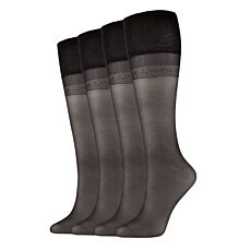 Feine Kniestrümpfe 20DEN 4er Pack