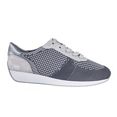 Sneaker dames Ara Fusion 4 avec lit plantaire en cuir gris