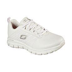 SKECHERS WORK Damen-Schnürschuh Sure Track weiss