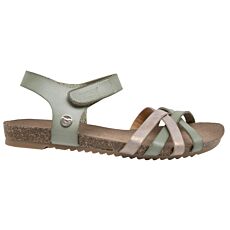 Sandalette Mustang en matière souple pour dames menthe