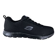 SKECHERS WORK Damen-Schnürschuh schwarz