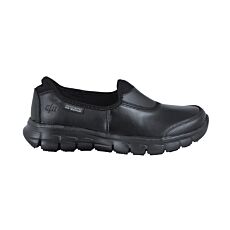 SKECHERS Schlupfschuh aus Leder schwarz