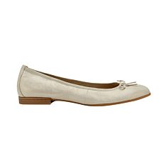 Tamaris Ballerinas aus softweichem Leder puder