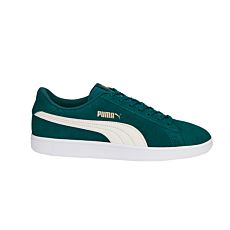 Sneaker Puma Smash V2 en cuir style rétro unisexe vert-blanc