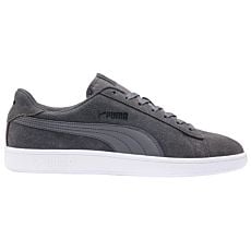 Sneaker Puma Smash V2 en cuir style rétro unisexe gris-blanc