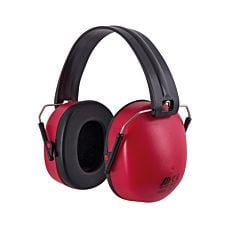 Casque de protection anti-bruit compact et pliable, rouge