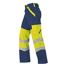 Pantalon de sécurité Wikland marine-jaune